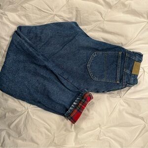 Vintage 80’s L.L.Bean Flannel Lined Jeans